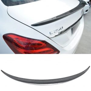 REAR BOOT SPOILER AMG STYLE CARBON LOOK FOR MERCEDES C CLASS W205 SALOON 2014-19