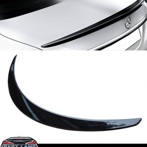 REAR BOOT SPOILER AMG STYLE GLOSS BLACK FOR MERCEDES C CLASS A205 C205 2015-18