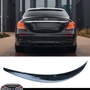 MERCEDES E CLASS W213 REAR BOOT SPOILER AMG STYLE CARBON FIBRE LOOK 2016-2021