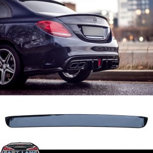 MERCEDES E CLASS W213 REAR WINDOW ROOF SPOILER AMG STYLE GLOSS BLACK 2016-2021