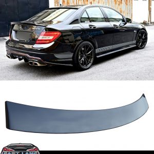 MERCEDES C CLASS W204 REAR WINDOW ROOF SPOILER AMG STYLE GLOSS BLACK 2007-2014