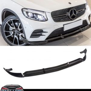 MERCEDES GLC C253 COUPE &; X253 SUV FRONT LIP SPLITTER GLOSS BLACK 2015-2019