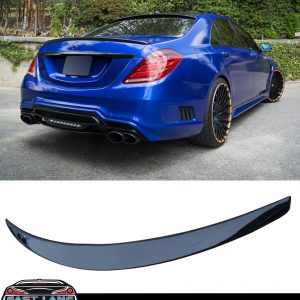MERCEDES S CLASS W222 REAR BOOT TRUNK SPOILER AMG STYLE GLOSS BLACK 2014-2020