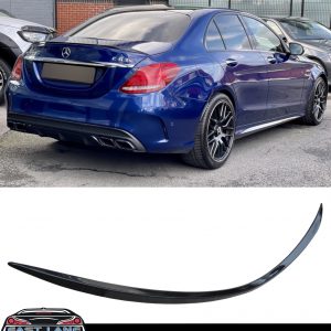 MERCEDES C CLASS W205 REAR BOOT SPOILER C63S AMG STYLE GLOSS BLACK 2014-2021