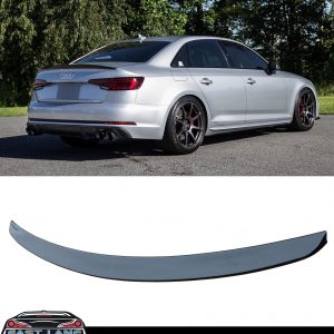 AUDI A4 B9 SALOON REAR BOOT TRUNK SPOILER S4 STYLE GLOSS BLACK 2016+ OEM FIT