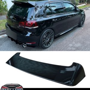 VW GOLF MK6 GTI GTD GOLF R STYLE ROOF SPOILER GLOSS BLACK 2008-2012