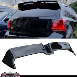 VW POLO MK5 6R 6C OETTINGER STYLE REAR ROOF SPOILER GLOSS BLACK 2009-2017