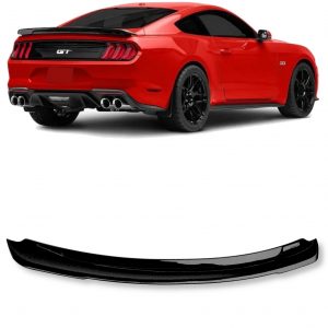 FORD MUSTANG REAR BOOT TRUNK SPOILER GT STYLE GLOSS BLACK 2015-2020 OEM FIT