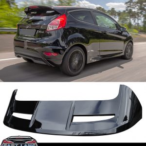 FORD FIESTA MK7 MK7.5 ST STYLE REAR BOOT ROOF SPOILER GLOSS BLACK 09-18 OEM FIT