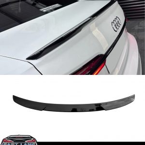 AUDI A6 C8 SALOON REAR BOOT TRUNK SPOILER V STYLE GLOSS BLACK 2018+ OEM FIT