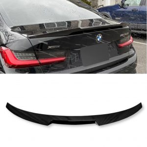 BMW 3 SERIES G20 M PERFORMANCE REAR BOOT SPOILER V STYLE GLOSS BLACK 2018+