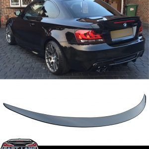 BMW 1 SERIES E82 COUPE M PERFORMANCE REAR BOOT TRUNK SPOILER GLOSS BLACK 2007-2011