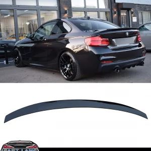 BMW 2 SERIES F22 F23 M PERFORMANCE REAR BOOT TRUNK SPOILER GLOSS BLACK 2014-2020