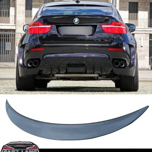 BMW X6 E71 M PERFORMANCE REAR BOOT TRUNK SPOILER OEM STYLE GLOSS BLACK 2008-2014