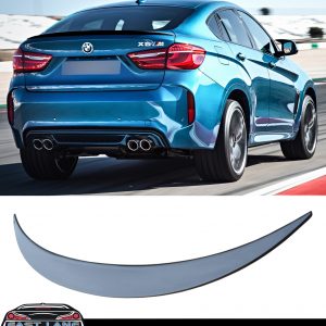 BMW X6 F16 OEM LOOK M PERFORMANCE REAR BOOT SPOILER GLOSS BLACK 2014-2019