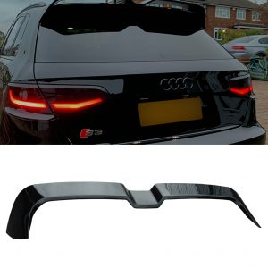 REAR ROOF SPOILER OETTINGER STYLE GLOSS BLACK FOR AUDI A3 8V HATCHBACK 5DR 2013-2020