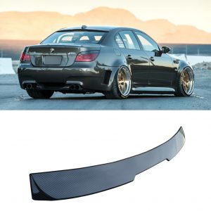 REAR SPOILER WINDOW ROOF SPOILER CARBON FIBRE LOOK FOR BMW 5 SERIES E60 2003-10