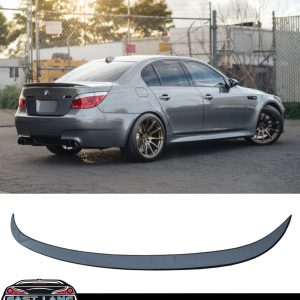 BMW 5 SERIES E60 REAR BOOT TRUNK SPOILER P STYLE GLOSS BLACK 2003-2010 OEM FIT