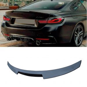BMW 4 SERIES COUPE F32 GLOSS BLACK M4 V STYLE REAR BOOT TRUNK SPOILER 2013-2020