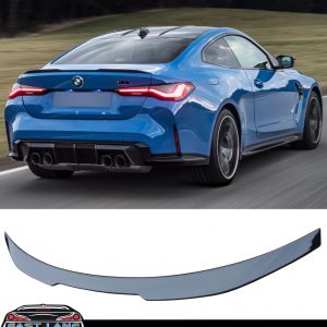 BMW 4 SERIES G22 M PERFORMANCE M4 STYLE REAR BOOT TRUNK SPOILER GLOSS BLACK 20+