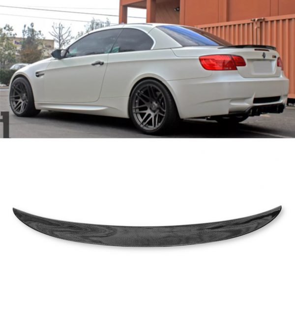 BMW 3 SERIES E93 CONVERTIBLE M PERFORMANCE REAR BOOT SPOILER CARBON LOOK 2006-13