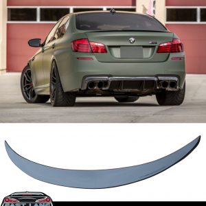 BMW 5 SERIES F10 M PERFORMANCE REAR BOOT TRUNK SPOILER GLOSS BLACK 2010-2017