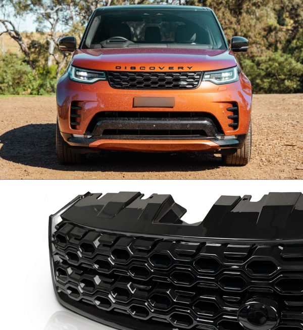 LAND ROVER DISCOVERY SPORT L550 FRONT GRILLE FACELIFT LOOK GLOSS BLACK 2014-2019 - Image 4
