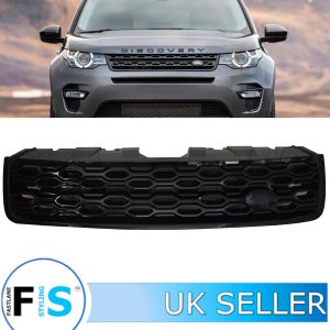 FRONT GRILLE GLOSS BLACK 2020 LOOK FOR LAND ROVER DISCOVERY SPORT L550 2014-2020