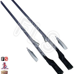 LAND ROVER DISCOVERY 3 & 4 ALUMINIUM EXTENDED ROOF RAILS SILVER