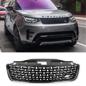 FRONT GRILLE DYNAMIC STYLE GLOSS BLACK FOR LAND ROVER DISCOVERY 5 L462 2017-2020