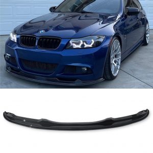 BMW 3 SERIES E90 E91 M PERFORMANCE PRE LCI FRONT LIP SPLITTER GLOSS BLACK 05-08