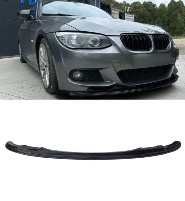 FRONT SPLITTER GLOSS BLACK M PERFORMANCE FOR BMW 3 SERIES E92 E93 PRE LCI 2005-2008