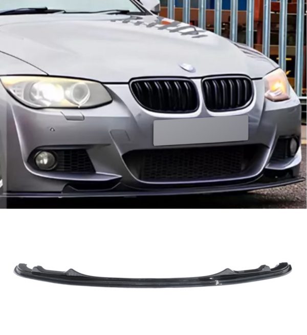 BMW 3 SERIES E92 E93 M PERFORMANCE LCI FRONT LIP SPLITTER GLOSS BLACK 2009-2014
