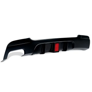 BMW 3 SERIES E92 E93 REAR DIFFUSER WITH LED LIGHT TWIN ON LEFT GLOSS BLACK 06-13