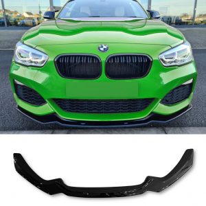 FRONT LIP SPLITTER GLOSS BLACK FOR BMW 1 SERIES F20 F21 LCI 2015-2019