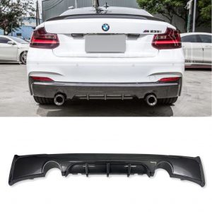 REAR DIFFUSER M240i STYLE CARBON LOOK FOR BMW 2 SERIES F22 F23 2014-2020