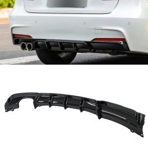 REAR DIFFUSER M PERFORMANCE STYLE GLOSS BLACK FOR BMW 3 SERIES F30 F31 12-18