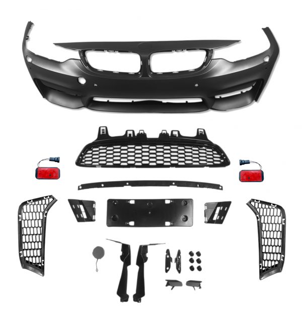 FRONT BUMPER BODYKIT CONVERSION M4 LOOK FOR BMW 4 SERIES PRIMED F32 F33 2013-20 - Image 8