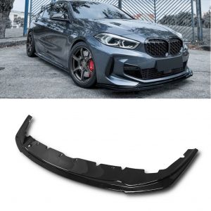 FRONT LIP SPLITTER M PERFORMANCE STYLE GLOSS BLACK FOR BMW 1 SERIES F40 2019+