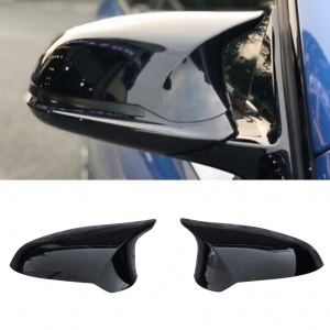 REPLACEMENT MIRROR COVER SET M3 M4 STYLE GLOSS BLK FOR BMW M2 F87 M3 F80 M4 F82