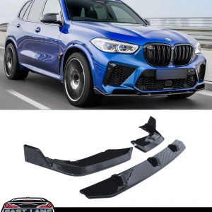 BMW X5M F95 M PERFORMANCE FRONT LIP SPLITTER GLOSS BLACK 2019+ OEM FIT