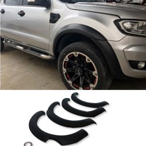 WIDE FENDER FLARE WHEEL ARCHES SMOOTH MATTE BLACK FOR FORD RANGER T7 2015-2019