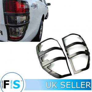 FORD RANGER T7 WILDTRACK STX REAR TAIL LIGHT COVERS CARBON LOOK