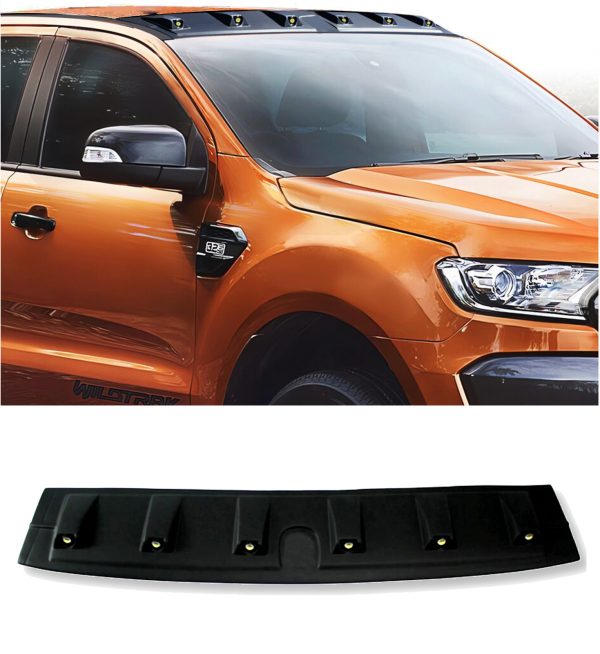 ROOF LED LIGHT BAR KIT MATTE BLACK FOR FORD RANGER T6 T7 T8 2012-2022