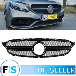 MERCEDES C CLASS W205 C205 A205 FRONT GRILLE C63 STYLE
