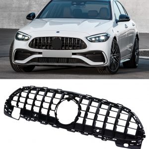 MERCEDES C CLASS W206 S206 AMG PANAMERICANA GT STYLE GRILLE GLOSS BLACK 2021+