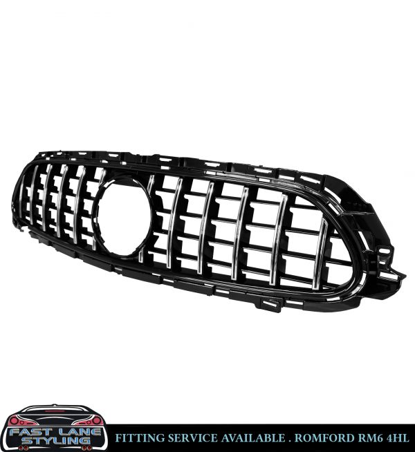 MERCEDES E CLASS GT PANAMERICANA STYLE GRILLE W213 C238 CHROME FACELIFT 2020-24 - Image 2