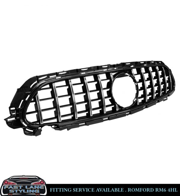 MERCEDES E CLASS GT PANAMERICANA STYLE GRILLE W213 C238 CHROME FACELIFT 2020-24 - Image 3
