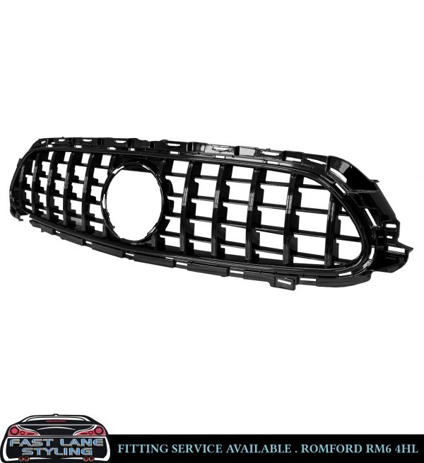 MERCEDES E CLASS W213 C238 A238 AMG FRONT GRILLE GT STYLE GLOSS BLACK FACELIFT - Image 3