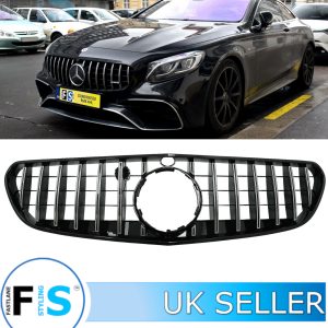 MERCEDES S CLASS C217 FRONT PANAMERICANA GT GRILLE BLACK & CHROME